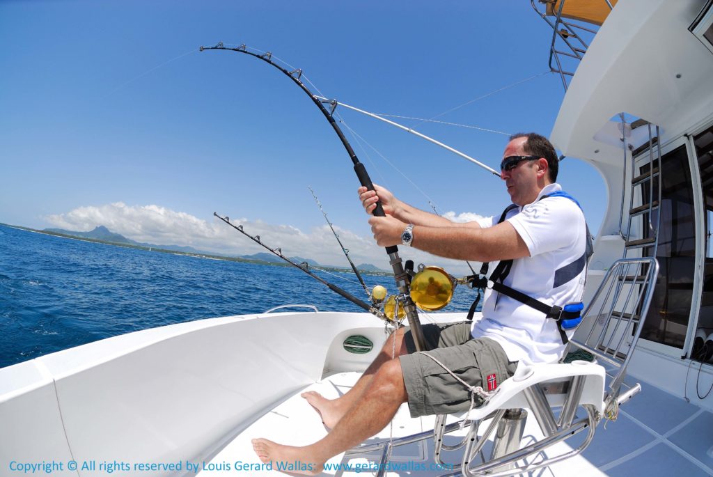 An ocean fishing adventure with Professional Boat Charters Mauritius